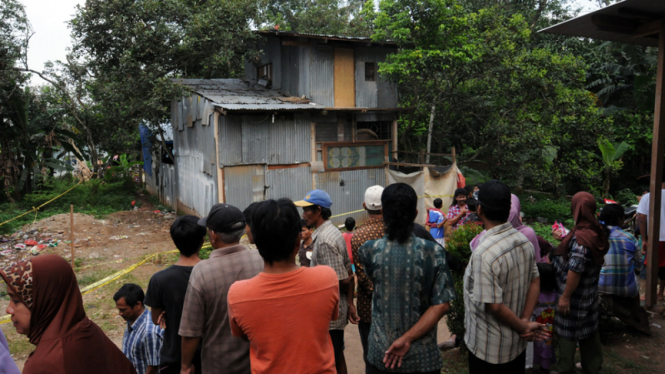 Lokasi penggerebekan terduga teroris di Bekasi