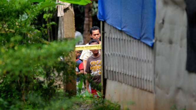 Lokasi penggerebekan terduga teroris di Bekasi