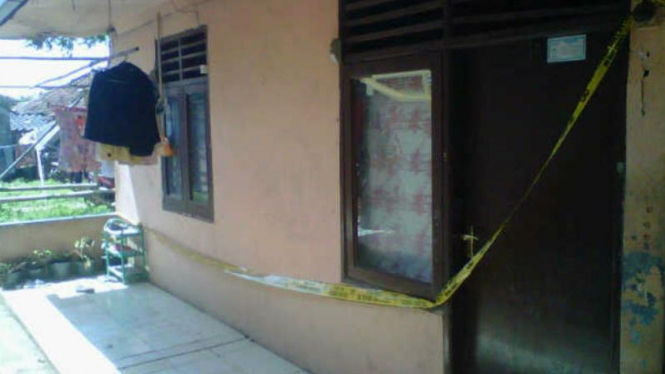 Rumah lokasi pembunuhan anak tiri di Tangerang