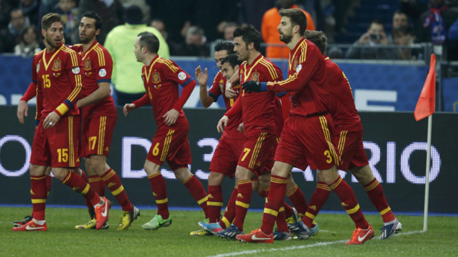 Prancis VS Spanyol di Kualifikasi Piala Dunia 2014