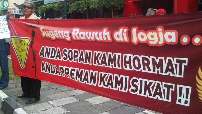 demo antipremanisme di Yogyakarta