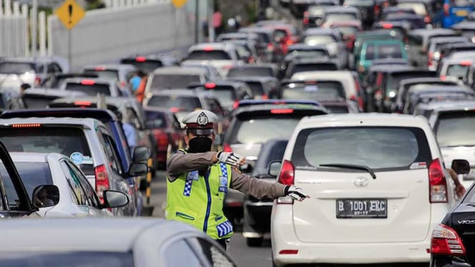 Ilustrasi macet Jakarta.