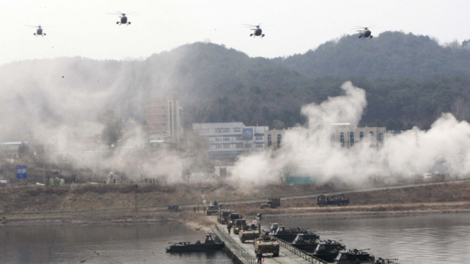 latihan militer korea selatan