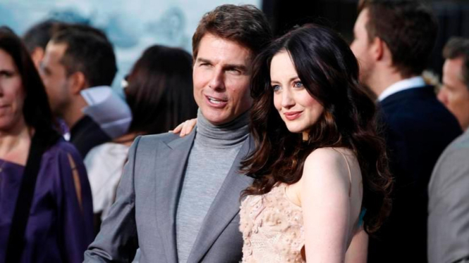 Tom Cruise dan Andrea Riseborough di Pemutaran Perdana Film Oblivion