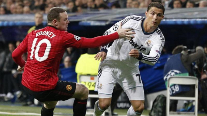 Wayne Rooney dan Cristiano Ronaldo