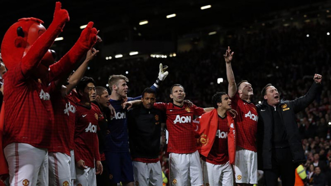 Manchester United Pastikan Gelar Juara Liga Inggris 2013