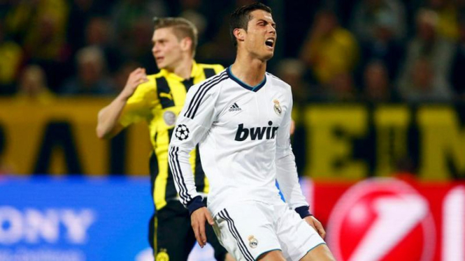 Cristiano Ronaldo saat Real Madrid lawan Borussia Dortmund