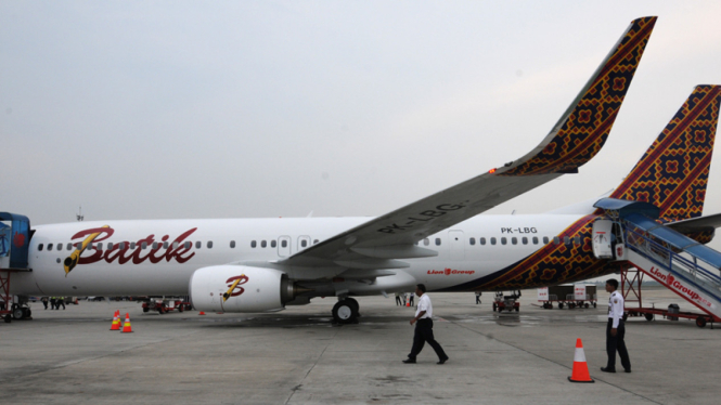 Pesawat Batik Air milik Grup Lion Air.
