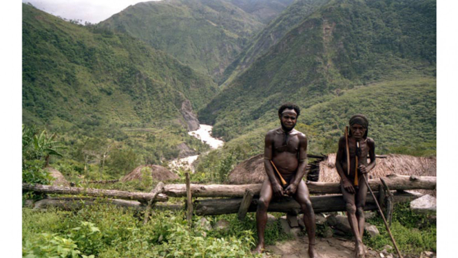 Ilustrasi-Masyarakat asli Papua