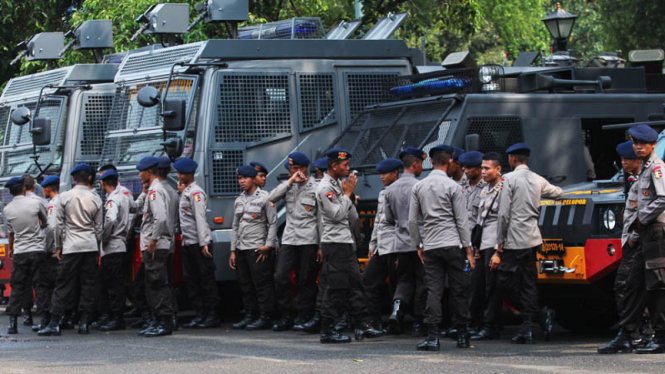 Pengamanan Hari Buruh 2013 di Istana Negara