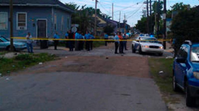 Lokasi penembakan di New Orleans, Amerika Serikat