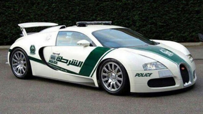Bugatti Veyron jadi mobil patroli polisi Dubai