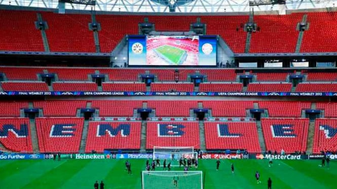 Stadion Wembley jelang final Liga Champions