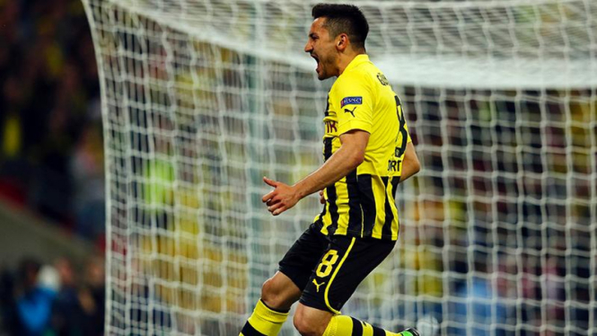 Gelandang Borussia Dortmund,  Ilkay Gundogan.