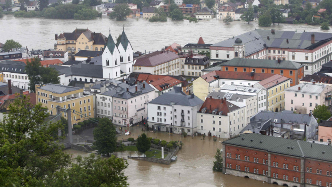 banjir melanda passau, jerman