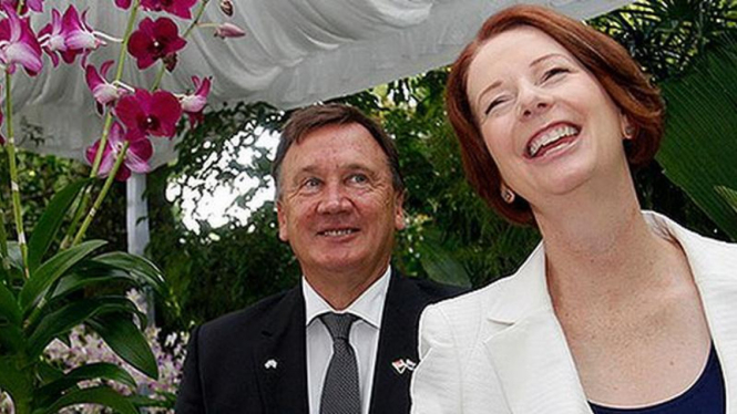 PM Australia Julia Gillard dan kekasihnya Tim Mathieson