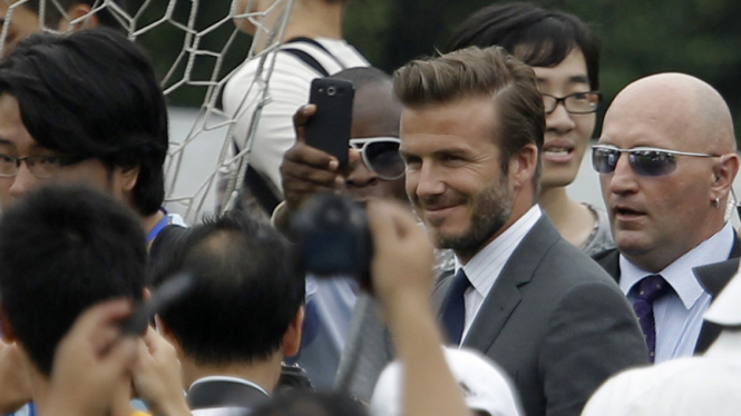 David Beckham saat berkunjung ke Cina