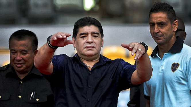 Diego Maradona Sambangi Jakarta