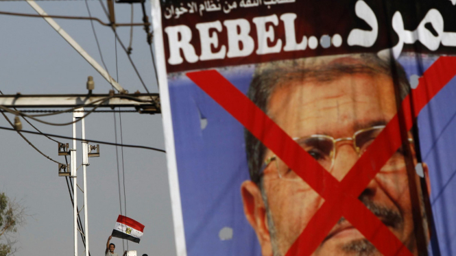 Demonstrasi anti Presiden Mohamed Mursi di Kairo Mesir