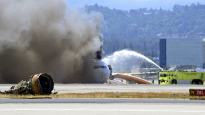 Asiana Airlines asal Korsel kecelakaan di San Francisco