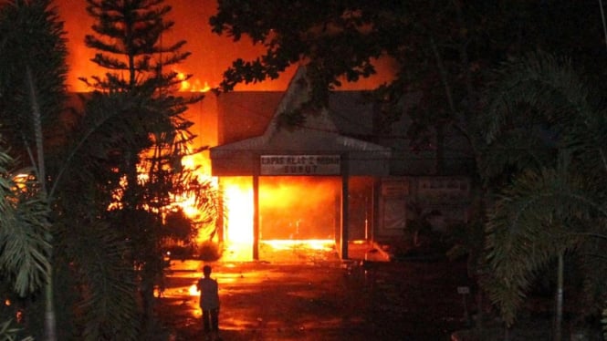 Lembaga Pemasyarakatan Tanjung Gusta Medan terbakar