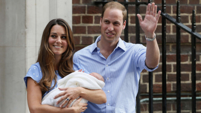 Pangeran William dan Kate Middleton Bersama Bayinya