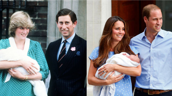 Kemiripan busana Lady Diana dan Kate Middleton