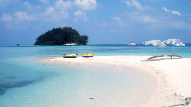 Salah satu pulau di Kepulauan Seribu