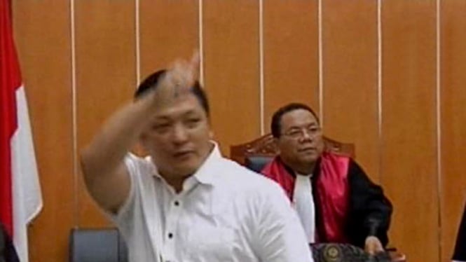 Freddy Budiman saat di sidang dalam kasus narkoba.