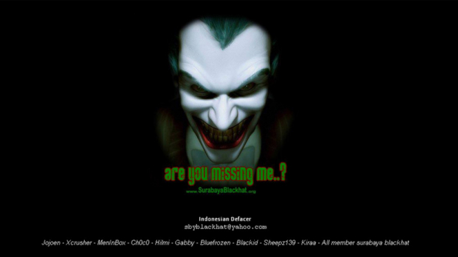 Ilustrasi hacker Surabaya Blackhat yang meretas situs Polri.