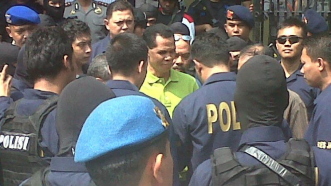 Hercules Rosario Marshall digelandang ke Polres Jakarta Barat