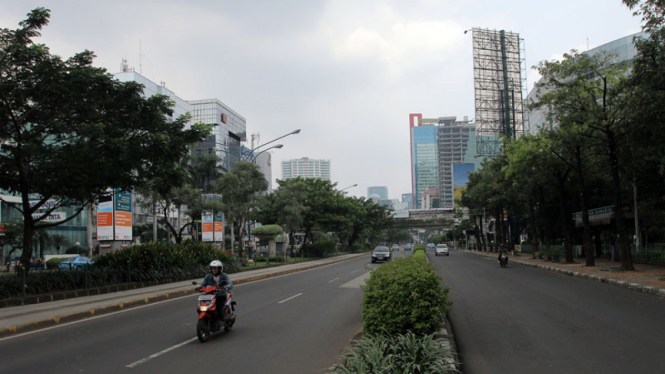 Ditinggal Mudik Jakarta Lengang