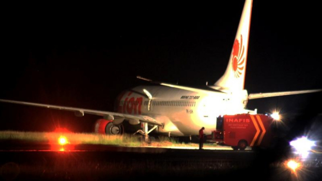 Lion Air tergelincir karena menabrak anak sapi