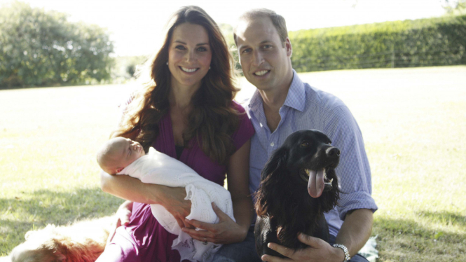 Kate Middleton dan Pangeran William serta Pangeran George