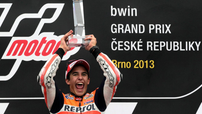 Marc Marquez juara MotoGP Republik Ceko Sirkuit Brno
