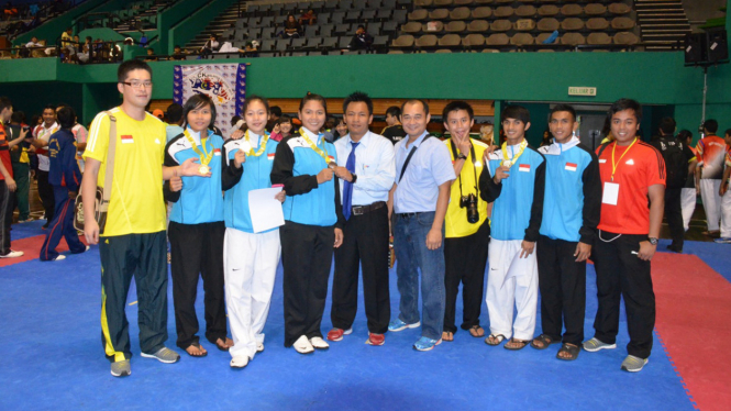 Tim taekwondo Indonesia merebut empat emas di Malaysia