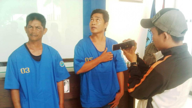 Dua tahanan BNN Sumsel yang berhasil ditangkap.