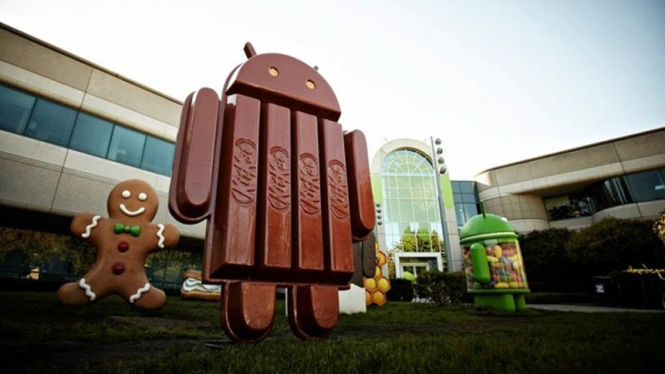 Ilustrasi logo Android KitKat