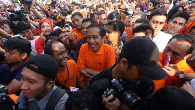 Aksi Jakarta Bersih Jokowi dan Slank