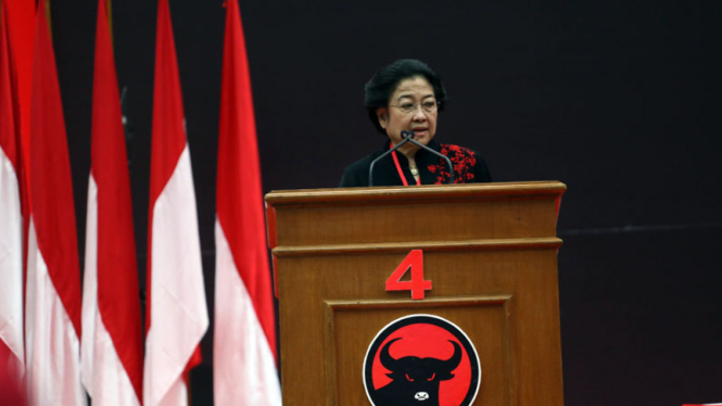 Megawati Tutup Rakernas III PDI P