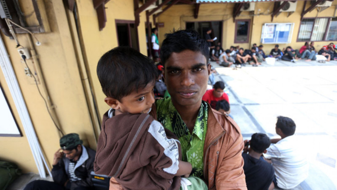 Imigran Rohingya Diamankan Pol Air Jakarta Utara