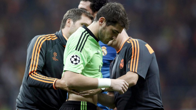 Iker Casillas saat Real Madrid melawan Galatasaray