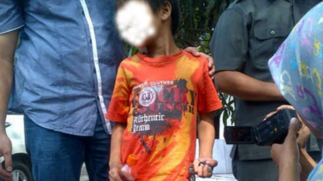 SV (7), bocah laki-laki korban penyekapan di Batam