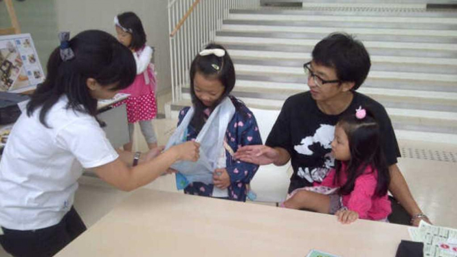 Anak-anak Jepang ikuti pendidikan antisipasi bencana di Tokyo Gas Science Museum