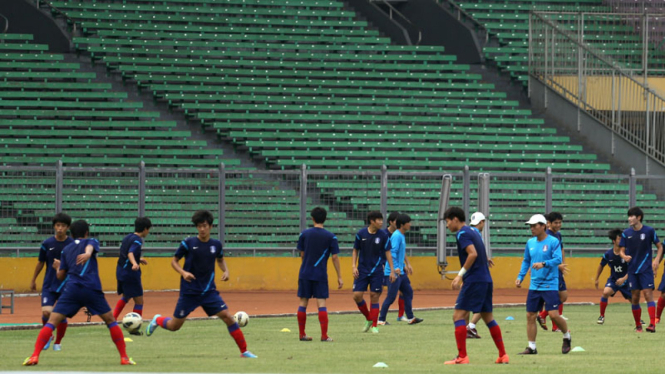 Timnas Korea Selatan U-19 Latihan di GBK