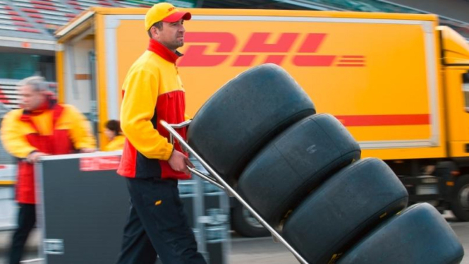 Aktivitas pekerja DHL