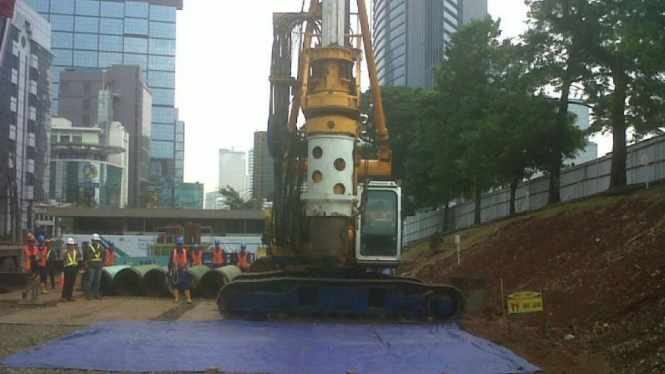 Peletakan batu pertama MRT Lebak Bulus-Bundaran HI