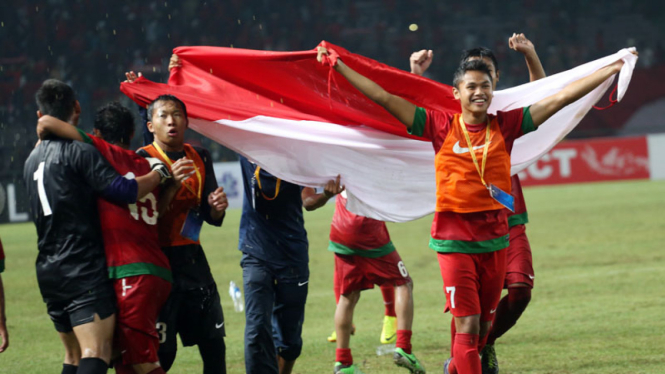 Euforia Kemenangan Timnas Indonesia U-19