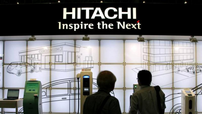 Logo Hitachi.
