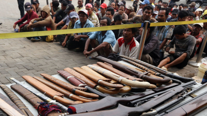 Puluhan Preman Diamankan Polres Pelabuhan Tanjung Priok